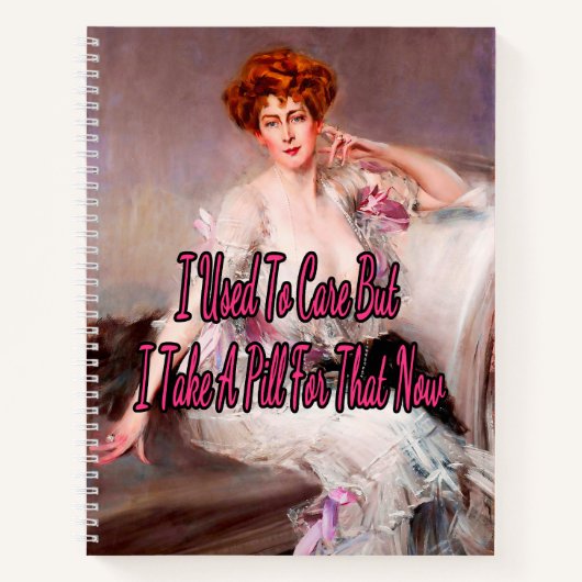 Carnet Je prends une pilule pour ça maintenant, Un tablea (Devant)