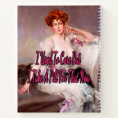 Carnet Je prends une pilule pour ça maintenant, Un tablea (Dos)