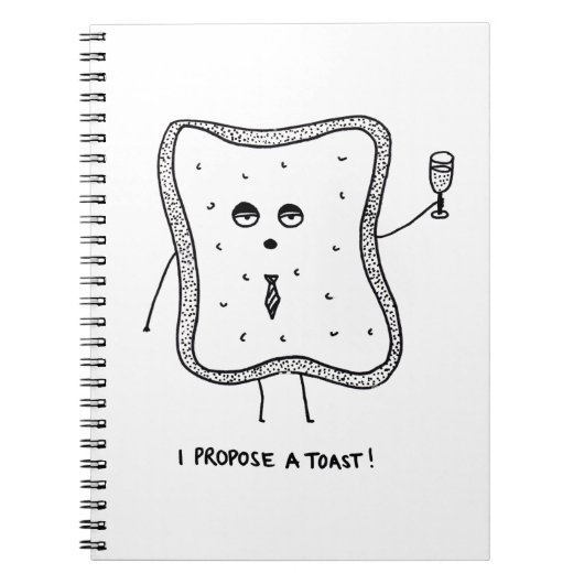 Carnet Je propose un toast (Devant)