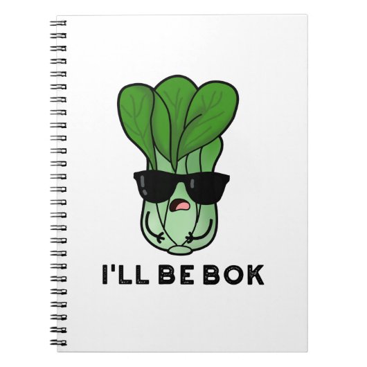 Carnet Je serai Bok Funny Veggie Movie Pun (Devant)