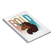 Carnet Je suis Afro Unicorn | Conception de Parties scint (Côté Droit)