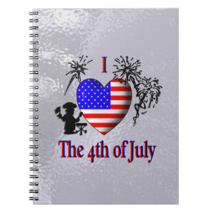 Carnet Je suis amoureux du 4 juillet