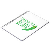 Carnet Je suis aussi désireux comme haricot avec la (Côté gauche)