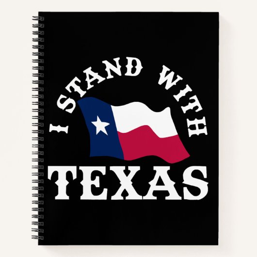 Carnet Je suis avec le Texas (Devant)