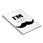Carnet Je suis avec Moustache (Côté Droit)