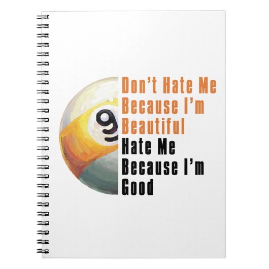 Carnet Je Suis Beau Je Suis Bon 9 Balle (Devant)