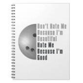 Carnet Je Suis Beau Je Suis Bon Bowling Grey (Devant)