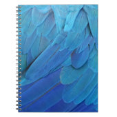 Carnet Je suis bleu - Plumes Macaw (Devant)