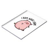 Carnet Je suis ce que je suis cochon drôle Pun (Côté gauche)