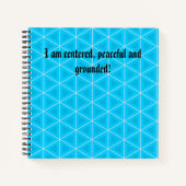 Carnet Je Suis Centré, Paisible Et Fondé (Devant)