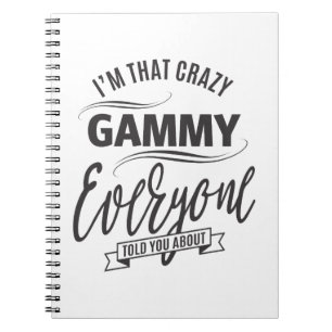 Carnet Je suis cette folle gammy