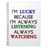 Carnet Je suis chanceux (Devant)