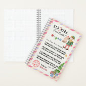 Carnet Je suis de retour ! Lettre de retour des elfes de  (À l'intérieur)