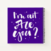 Carnet Je suis dehors Es-tu ? (Dos)