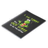 Carnet Je suis désolé que la gentille infirmière soit en (Côté gauche)