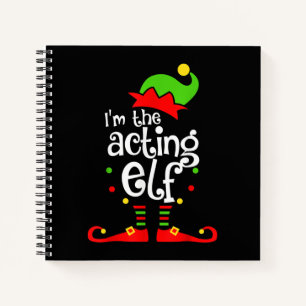 Carnet Je suis Elf Xmas par intérim Famille Ami Noël