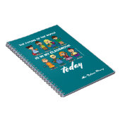 Carnet Je suis enseignant. Nom personnalisé des enfants d (Côté Droit)