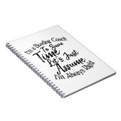 Carnet Je suis entraîneur de bowling pour gagner du temps (Côté Droit)