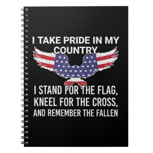 Carnet Je suis fier de mon pays Vétérinaire Patriot Ameri (Devant)