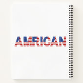 Carnet Je suis fier d'être Américain (Dos)