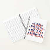 Carnet Je suis fier d'être Américain (Intérieur)