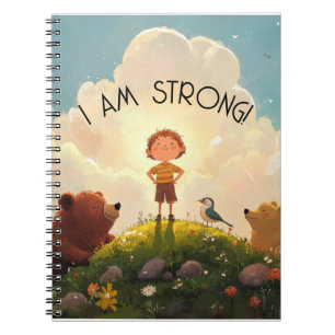 Carnet Je Suis Fort Garçons Affirmation
