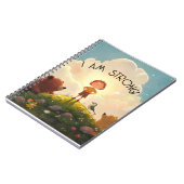 Carnet Je suis fort les garçons affirmation (Côté gauche)