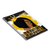 Carnet Je suis juste belle moi melanin poppin femmes noir (Côté Droit)