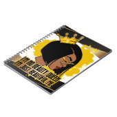 Carnet Je suis juste belle moi melanin poppin femmes noir (Côté gauche)