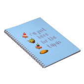 Carnet Je suis juste ici pour les Tapas amusants (Côté Droit)