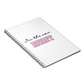 Carnet Je suis la Nouvelle Tshirts et Cadeaux (Côté Droit)