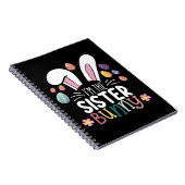 Carnet Je suis la soeur Bunny Easter Family Matching (Côté Droit)