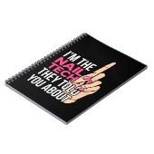 Carnet Je Suis La Technicienne Des Ongles (Côté gauche)