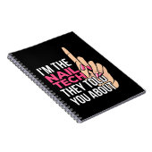 Carnet Je suis la technicienne en ongles (Côté Droit)