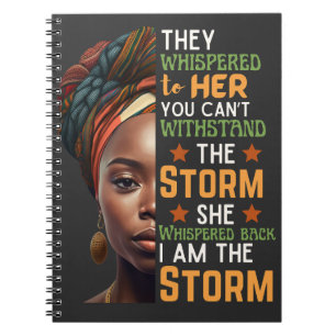 Carnet Je Suis L'Art numérique De La Tempête Afro Forte F