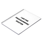Carnet Je suis le maître de la programmation (Côté gauche)