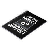 Carnet Je suis l'ordinateur drôle de soutien technique no (Côté gauche)