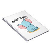 Carnet Je suis l'oreille pour vous éléphant drôle Pun  (Côté Droit)