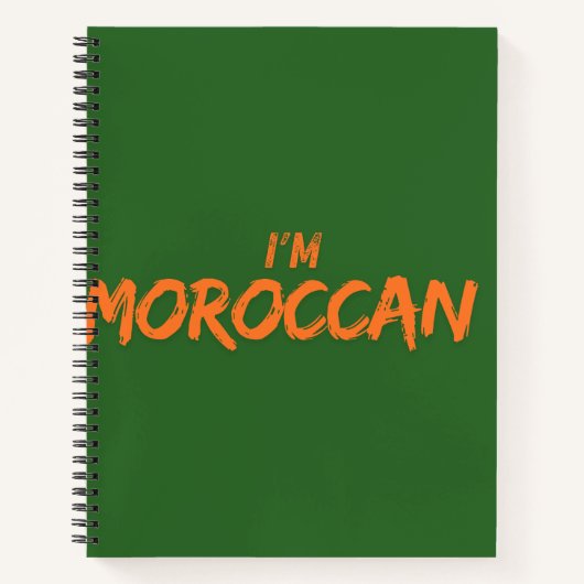 carnet "Je suis marocain" - Fière étudiante maroca (Devant)