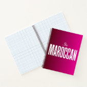 carnet "Je suis marocain" - Fière étudiante maroca (Intérieur)