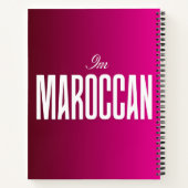 carnet "Je suis marocain" - Fière étudiante maroca (Dos)