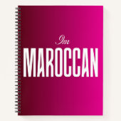 carnet "Je suis marocain" - Fière étudiante maroca (Devant)