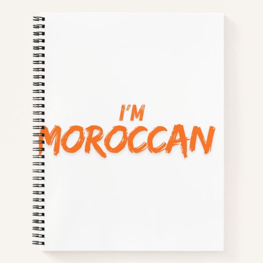 carnet "Je suis marocain" - Fière étudiante maroca (Devant)