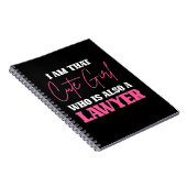 Carnet Je Suis Mignonne Avocate Fille (Côté Droit)