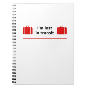 Carnet Je suis perdu en transit Double Suitcase Couleur-L