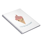 Carnet Je suis pour la crème glacée (Côté Droit)