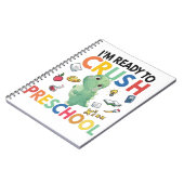 Carnet Je suis prêt à écraser la maternelle retour à l'éc (Côté gauche)