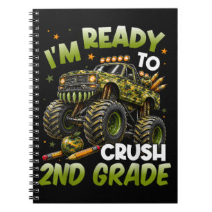 Carnet Je suis prêt à écraser le camion monstre de 2e ann