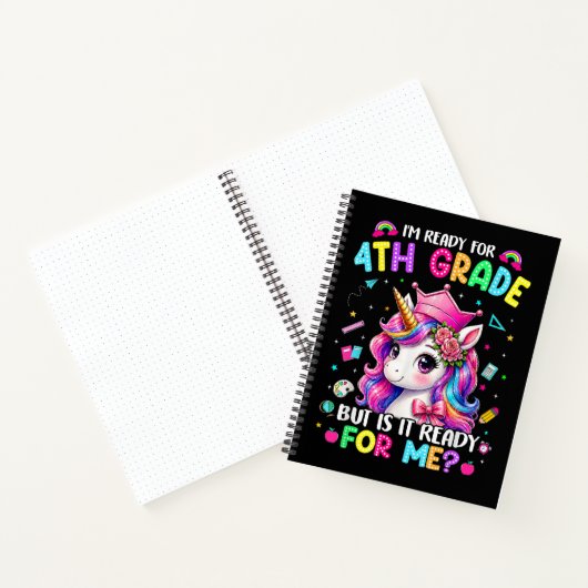 Carnet Je suis prêt pour la licorne de 4e année, premier (Intérieur)
