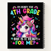 Carnet Je suis prêt pour la licorne de 4e année, premier (Dos)